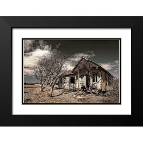 John Wayneaas Official Retirement Black Modern Wood Framed Art Print with Double Matting by H. Ingibergsson, Torsteinn