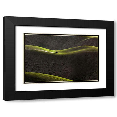 A??Ae??Aandsup3;ReÂ?A?? Black Modern Wood Framed Art Print with Double Matting by Uu