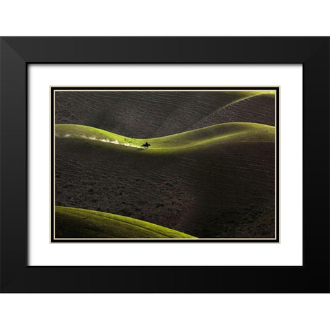 A??Ae??Aandsup3;ReÂ?A?? Black Modern Wood Framed Art Print with Double Matting by Uu
