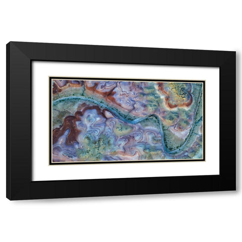Beautiful Badlands Black Modern Wood Framed Art Print with Double Matting by Zuo, Jun