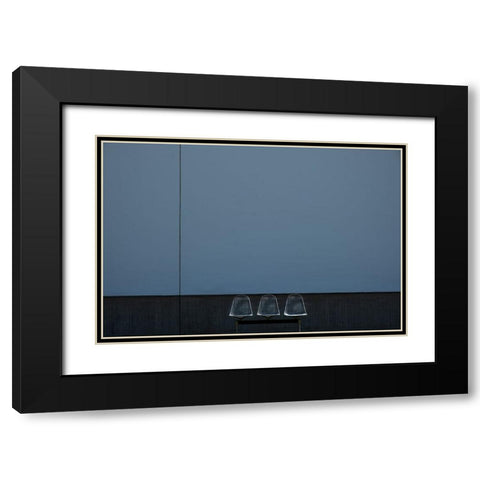 Sit Down Black Modern Wood Framed Art Print with Double Matting by Endermann, Rolf