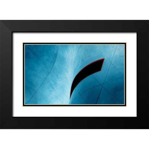 Blind Vision Black Modern Wood Framed Art Print with Double Matting by Huybrighs, Marc