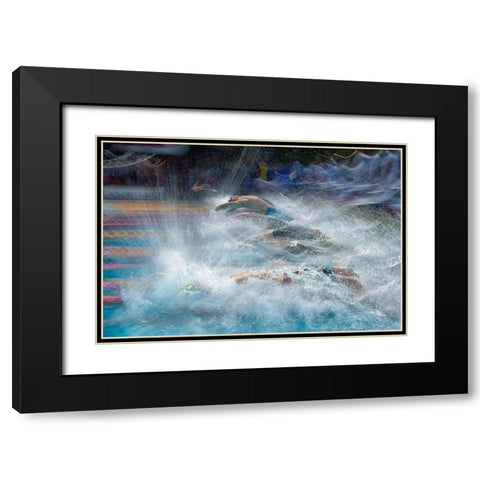 Start Black Modern Wood Framed Art Print with Double Matting by Malovrh, Milan