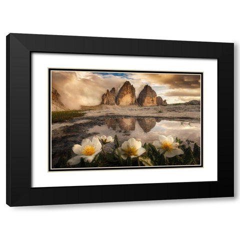 Tre Cime Di Lavaredo-Always Great Emotions! Black Modern Wood Framed Art Print with Double Matting by Ghizzi Panizza, Alberto