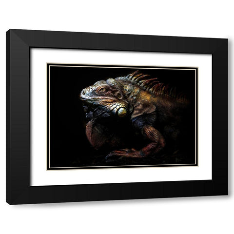 The Lost Evolution Black Modern Wood Framed Art Print with Double Matting by Pascual Buye, Santiago