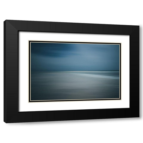 Seascape Black Modern Wood Framed Art Print with Double Matting by Wasinger, Renate