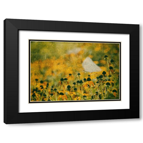 End Of Summer Black Modern Wood Framed Art Print with Double Matting by Devos, Delphine