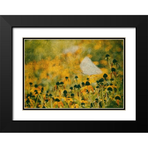 End Of Summer Black Modern Wood Framed Art Print with Double Matting by Devos, Delphine