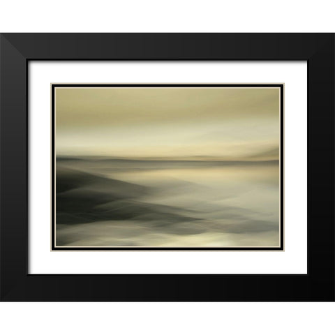 Golden Morning Black Modern Wood Framed Art Print with Double Matting by Sillen, Christina