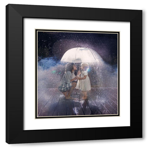 Love Is In The Air Black Modern Wood Framed Art Print with Double Matting by Gurfinkel, Alina