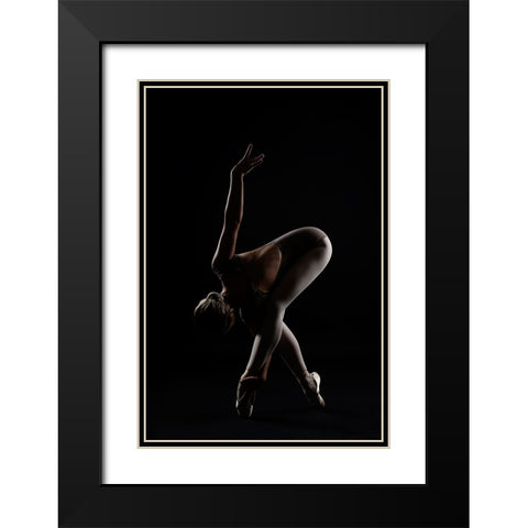 The Bird Black Modern Wood Framed Art Print with Double Matting by Alexandr