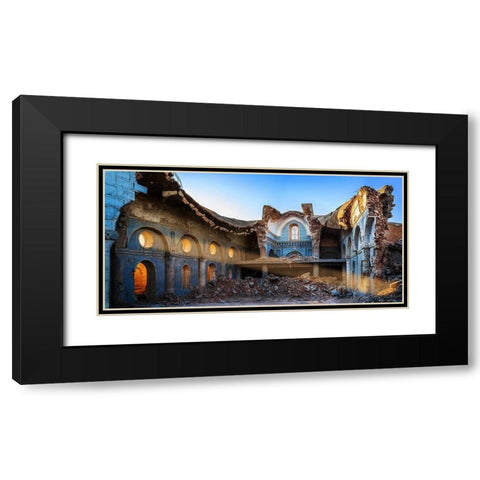 Presence. Black Modern Wood Framed Art Print with Double Matting by Salem, Saad