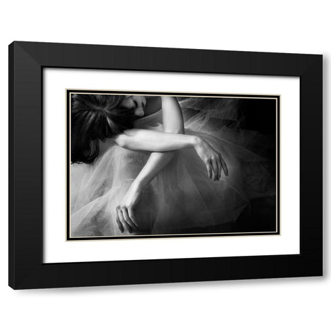 Il Sogno Black Modern Wood Framed Art Print with Double Matting by Nozza, Roberta