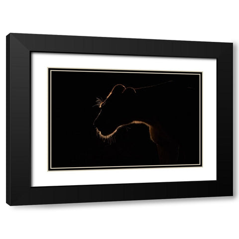 Untitled Black Modern Wood Framed Art Print with Double Matting by Eichelberg, Amnon