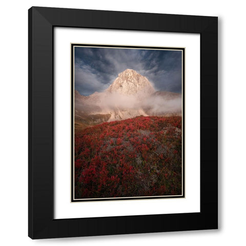 Autumn In The Mountains Black Modern Wood Framed Art Print with Double Matting by Krivec, Ales