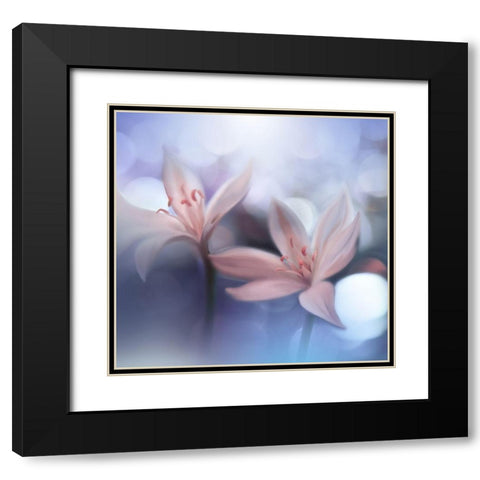 *-* Black Modern Wood Framed Art Print with Double Matting by Nan, Juliana