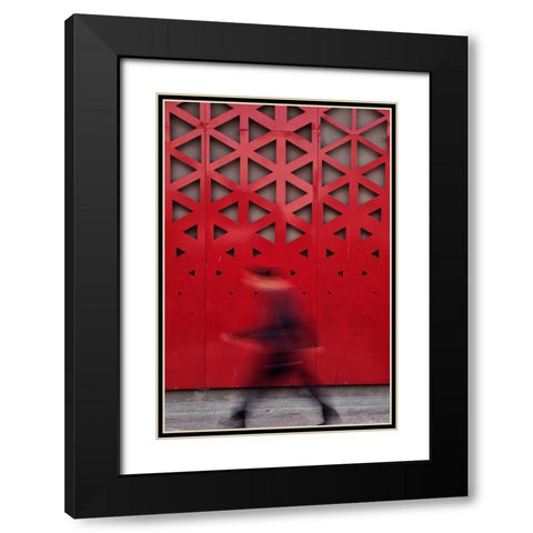 Untitled Black Modern Wood Framed Art Print with Double Matting by Ayer, Ali
