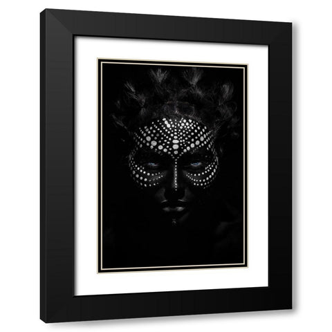In Paradise Black Modern Wood Framed Art Print with Double Matting by Kovalev, Ivan