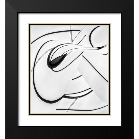 Optimist Black Modern Wood Framed Art Print with Double Matting by Claes, Gilbert