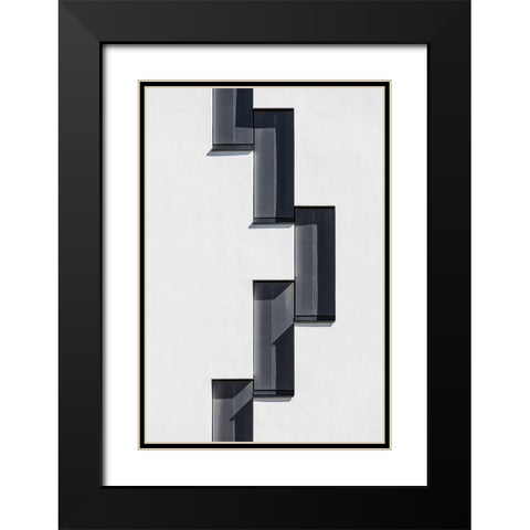 Vienna-Wu-Wien Xiii Black Modern Wood Framed Art Print with Double Matting by Tessarolo, Franco