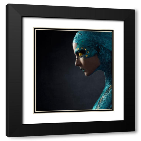 Untitled Black Modern Wood Framed Art Print with Double Matting by Sanchez, Alfredo