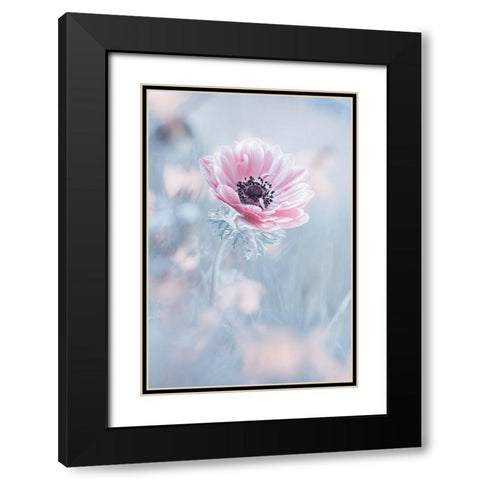 La Reine De Neiges Black Modern Wood Framed Art Print with Double Matting by Bravin, Fabien