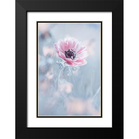 La Reine De Neiges Black Modern Wood Framed Art Print with Double Matting by Bravin, Fabien