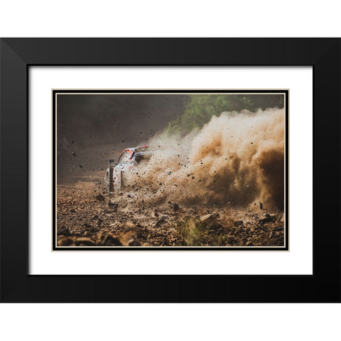 Eat My Dust Black Modern Wood Framed Art Print with Double Matting by Szabo, Attila