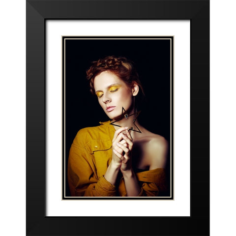 The Star Black Modern Wood Framed Art Print with Double Matting by Bolgov, Ruslan
