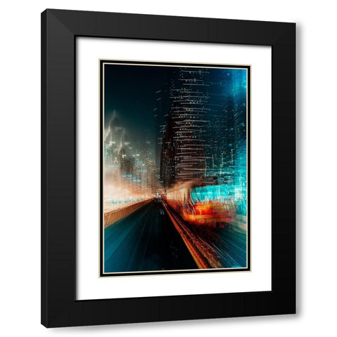 Look Into The Future Black Modern Wood Framed Art Print with Double Matting by Chiriaco, Carmine