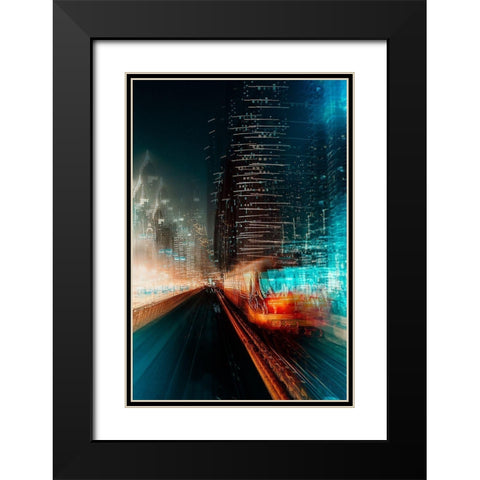 Look Into The Future Black Modern Wood Framed Art Print with Double Matting by Chiriaco, Carmine