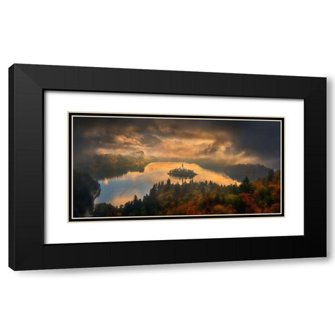 Bled... Black Modern Wood Framed Art Print with Double Matting by Browko, Krzysztof