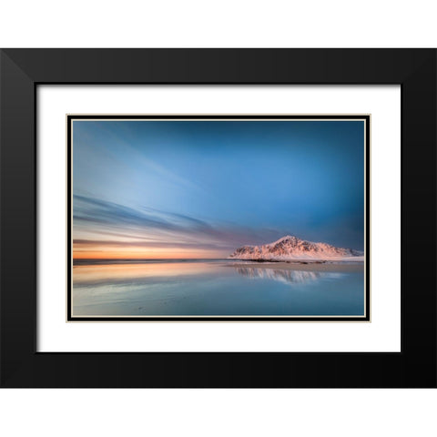 Lofoten Black Modern Wood Framed Art Print with Double Matting by Popan, Adrian