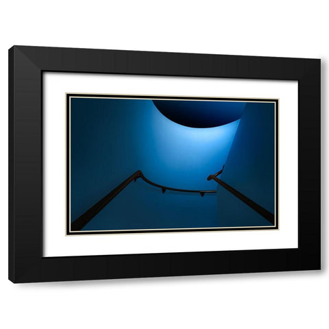 Protekto Black Modern Wood Framed Art Print with Double Matting by Huybrighs, Marc