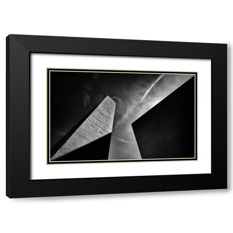 Monolith Black Modern Wood Framed Art Print with Double Matting by Klabus, Ales