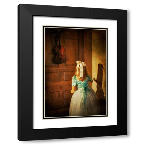 The Violn Black Modern Wood Framed Art Print with Double Matting by Wentworth, Harry