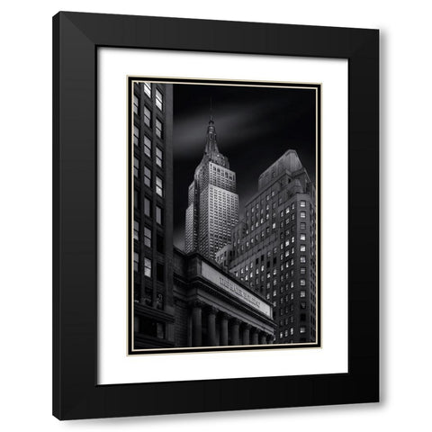 Haier Building Black Modern Wood Framed Art Print with Double Matting by Ruiz Dueso, Jorge