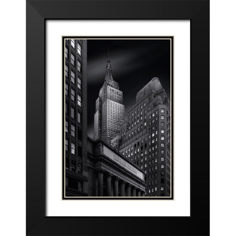 Haier Building Black Modern Wood Framed Art Print with Double Matting by Ruiz Dueso, Jorge
