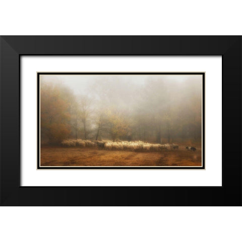 Foggy Memory From The Past Black Modern Wood Framed Art Print with Double Matting by Dingemans, Saskia