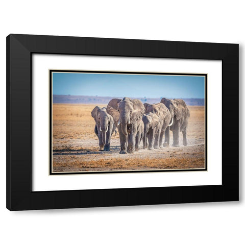 The Titans Black Modern Wood Framed Art Print with Double Matting by C. Sink, Jeffrey