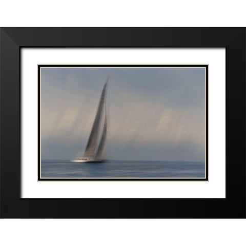 It Was A Nice Day Black Modern Wood Framed Art Print with Double Matting by Brnelic, Tamara