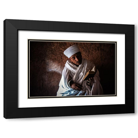 The Scholar Black Modern Wood Framed Art Print with Double Matting by Wride, Linda