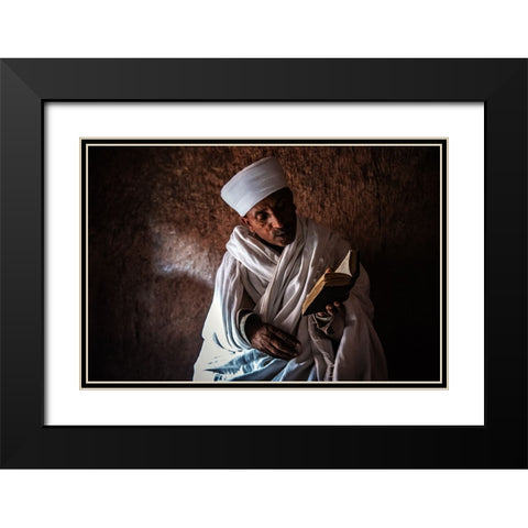 The Scholar Black Modern Wood Framed Art Print with Double Matting by Wride, Linda