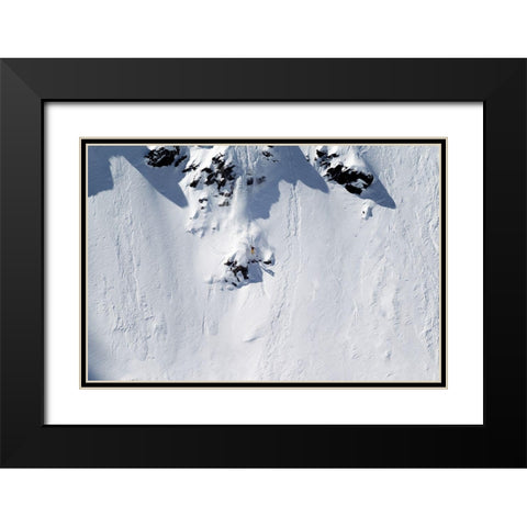 Bec Des Rosses Black Modern Wood Framed Art Print with Double Matting by Sanne, Jakob