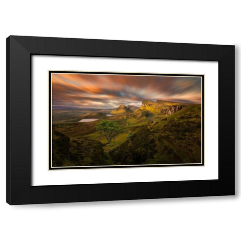 Untitled Black Modern Wood Framed Art Print with Double Matting by Rojek, Tomasz