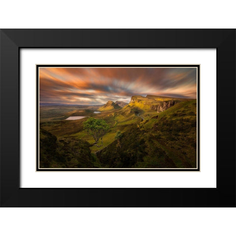 Untitled Black Modern Wood Framed Art Print with Double Matting by Rojek, Tomasz