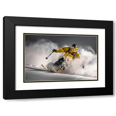 Powder Blast Black Modern Wood Framed Art Print with Double Matting by Bertoncelj, Sandi