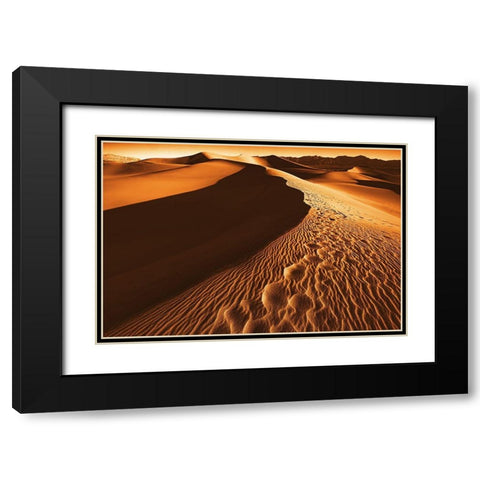 Death Valley Black Modern Wood Framed Art Print with Double Matting by Kreiten, Mike