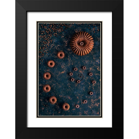 Chocolate Bundt Cake Black Modern Wood Framed Art Print with Double Matting by VLAICU, Denisa