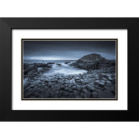 Where Giants Roam Black Modern Wood Framed Art Print with Double Matting by Ahern, David